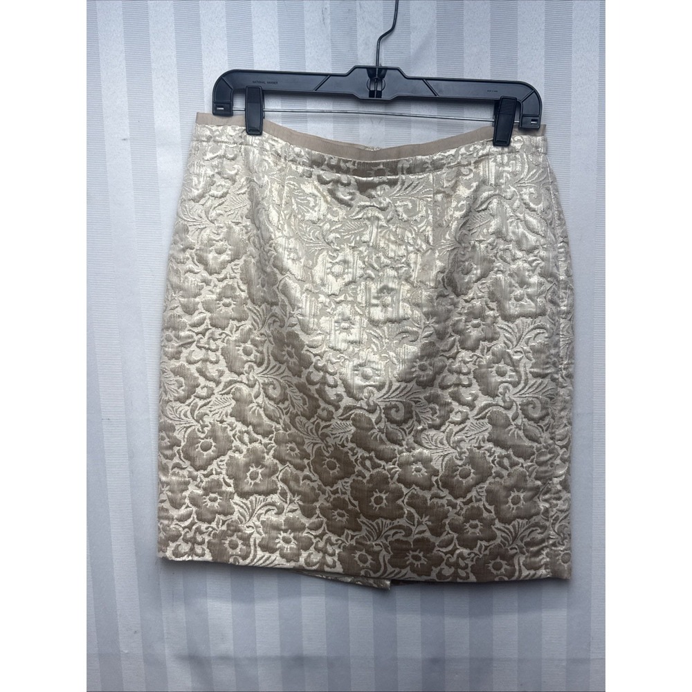 ann taylor loft gold skirt Size 10
